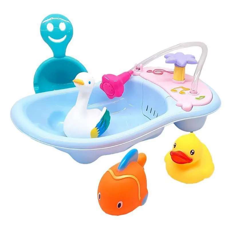 Kit Mini Banheira Brinquedos Banho Sortido Bls65-8 - Dorémi