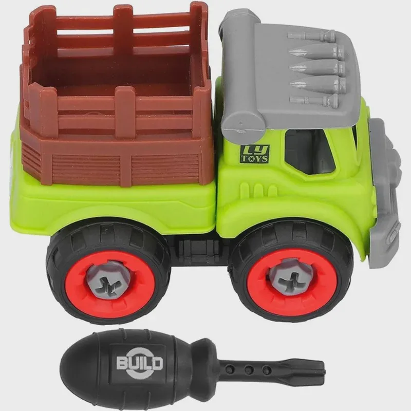 Caminhão de Brinquedo Monta e Desmonta com Ferramentas Verde Sortido CXL900-104B - Dorémi