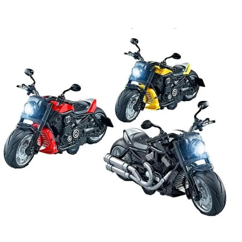 Moto Brinquedo Classical Moto á Fricção Escala 1:14 Sortido