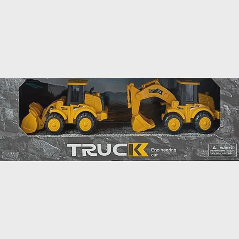 Kit 2 Carrinhos de Construção Miniatura Escala 1:50 2627-2 - Dorémi