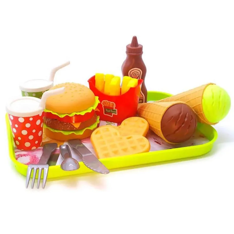 Comida De Brincar Kit De Fast Food E Sobremesa 8813 - Dorémi
