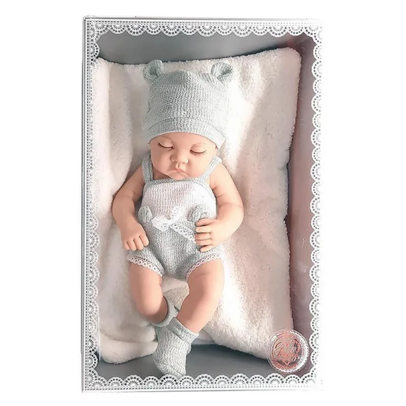 Boneca Bebê Realista Baby So Lovely Grande Olhos Fechados