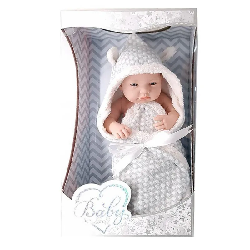 Boneca Bebê Realista Baby So Lovely Grande 38Cm Toalha E