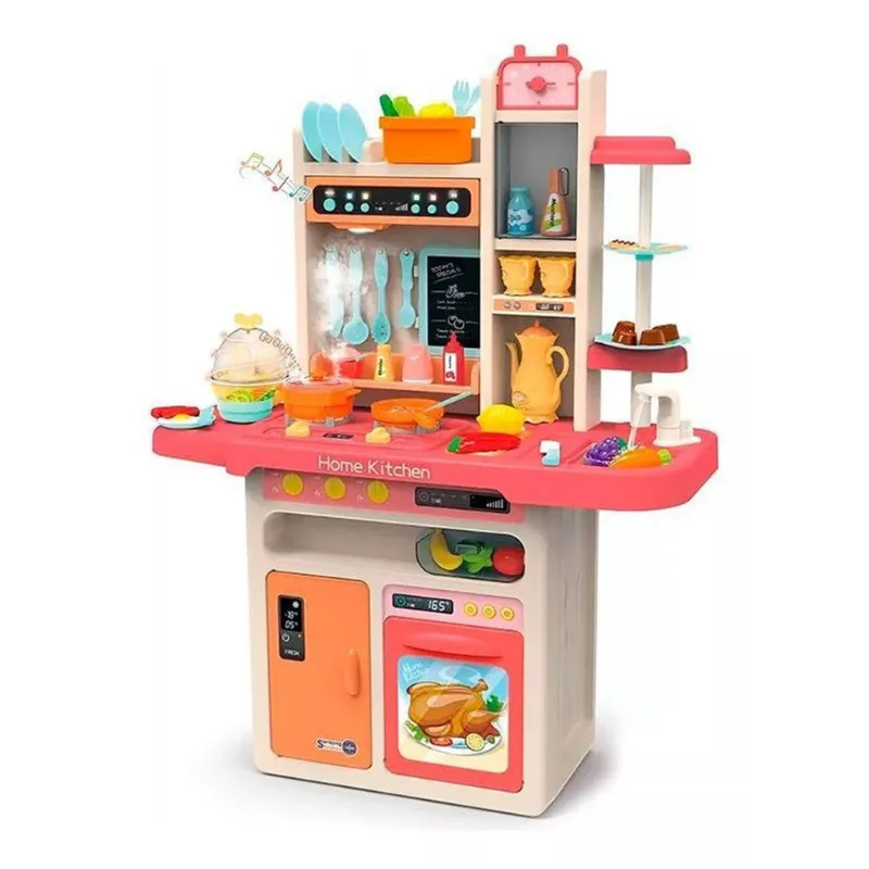 Cozinha Brinquedo Moderna 65 Pçs Luz Sons E Água 889-162