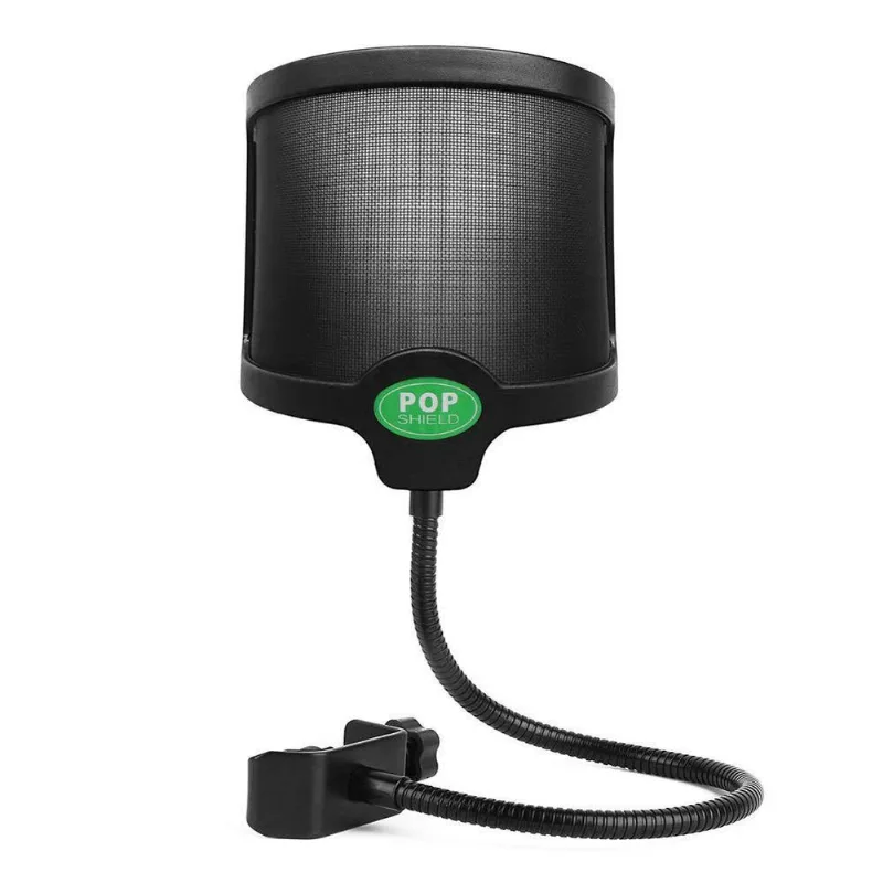 Pop Filter Filtro Anti Puff Sopro Microfone Tela Metálica
