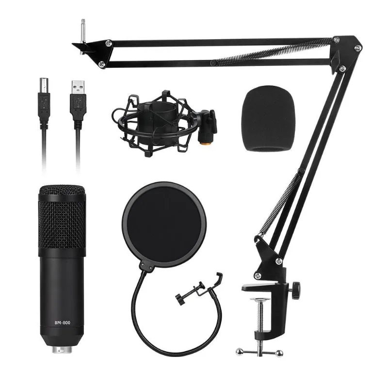 Microfone Condensador Usb P/gamer,podcast,entrevista,live