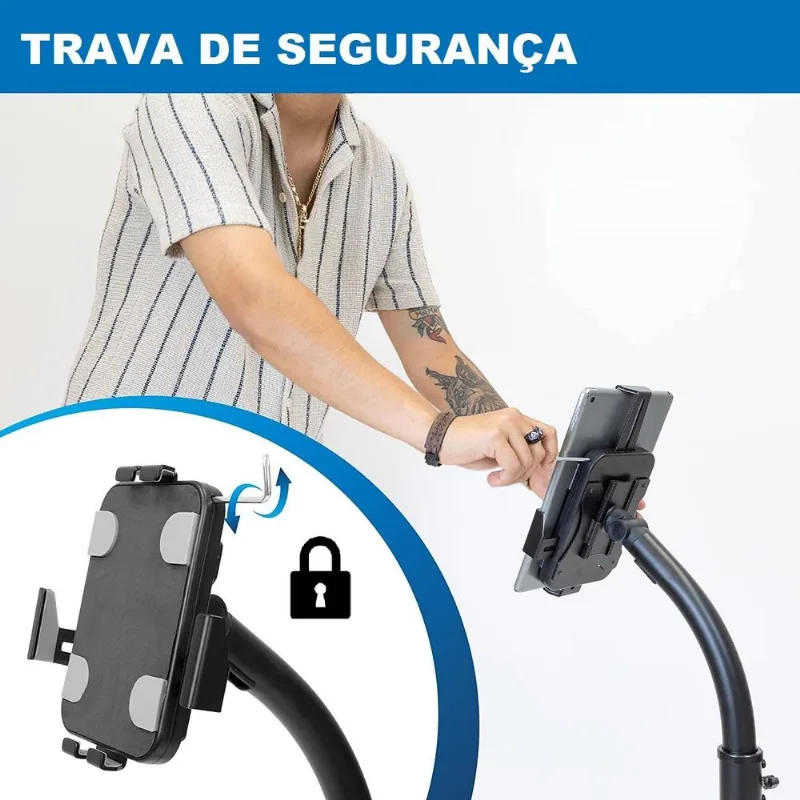 Suporte De Chão Antifurto Para Tablet Samsung Loja Kiosk PDV