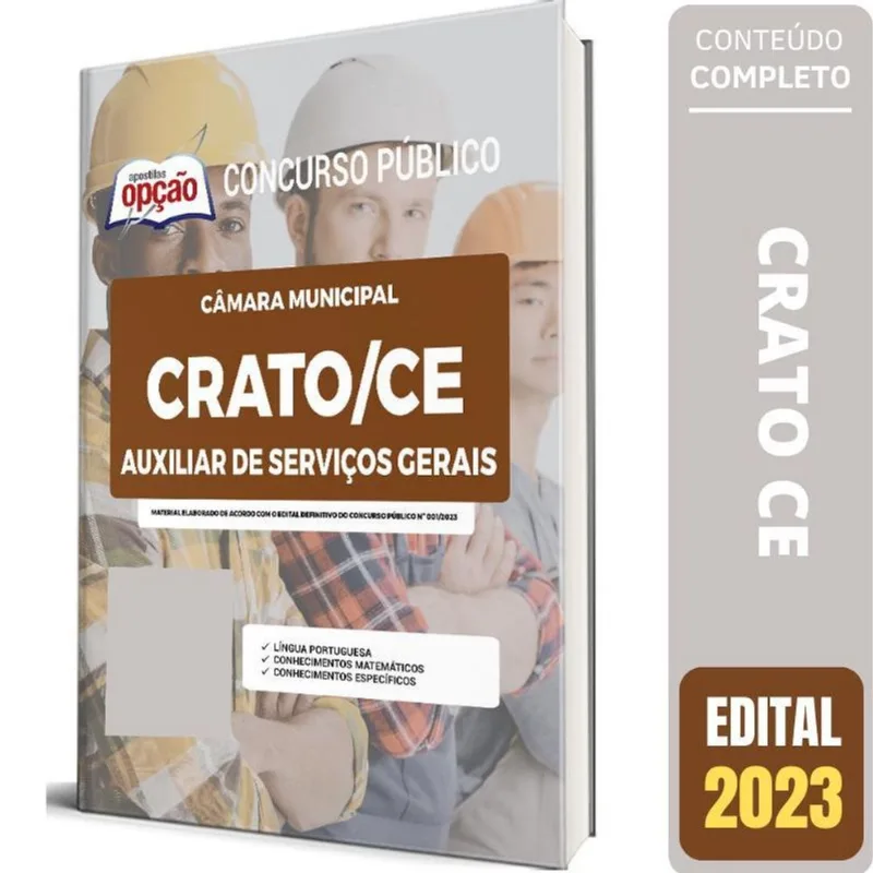 Apostila Câmara De Crato Ce - Auxiliar De Serviços Gerais