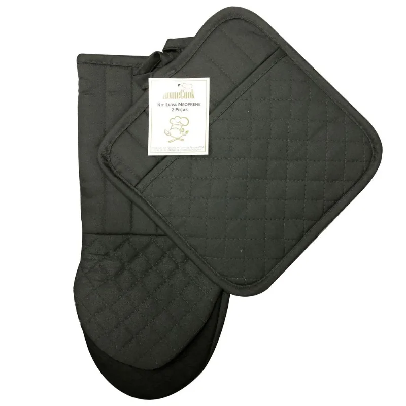 Kit Luva Neoprene 2pcs Verde CINZA