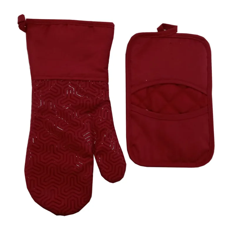 KIT LUVA NEOPRENE SILICA 2 PECAS VERMELHO