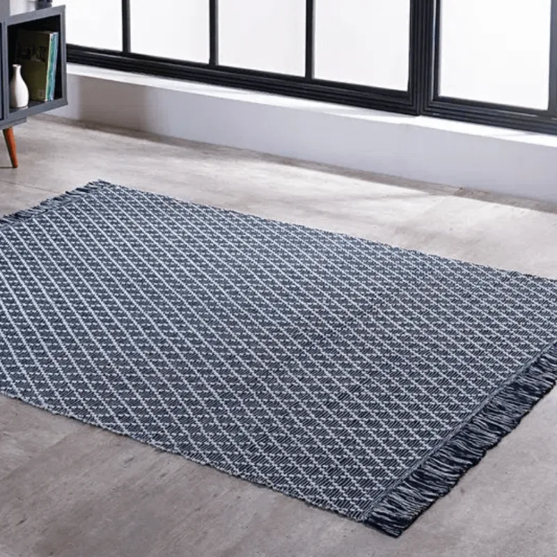 TAPETE KILIM ADALLI DUPLA FACE 0,60 X 1,80 AZUL/UNICO