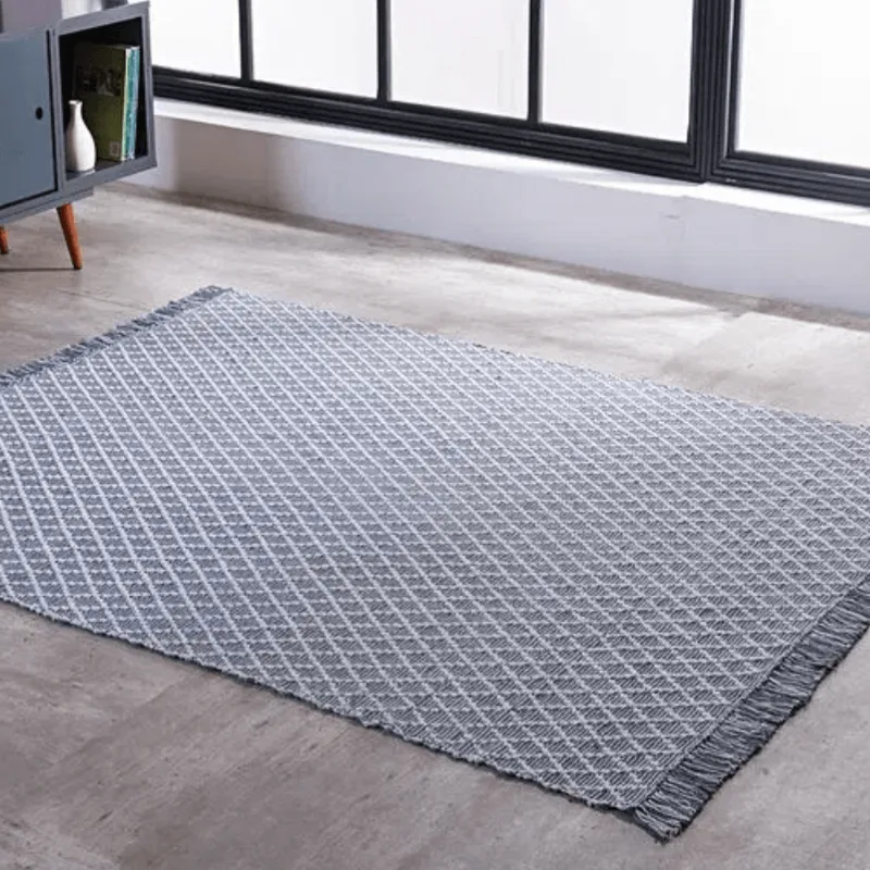 TAPETE KILIM ADALLI DUPLA FACE 0,60 X 1,80 CINZA/UNICO