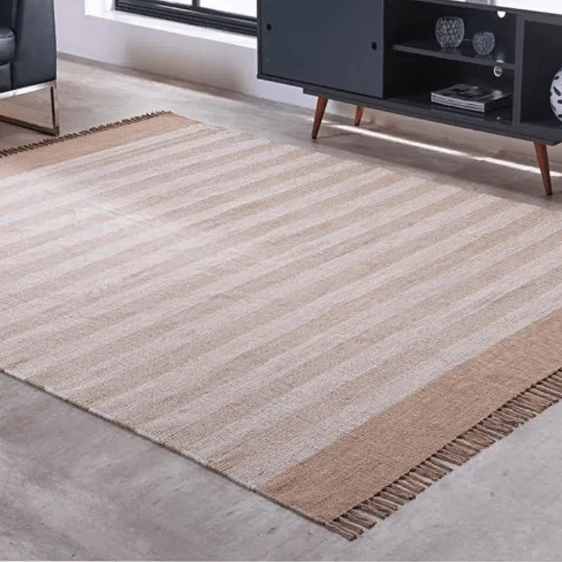 TAPETE KILIM MALLANI DUPLA FACE 2,00 X 3,00 BEGE/UNICO