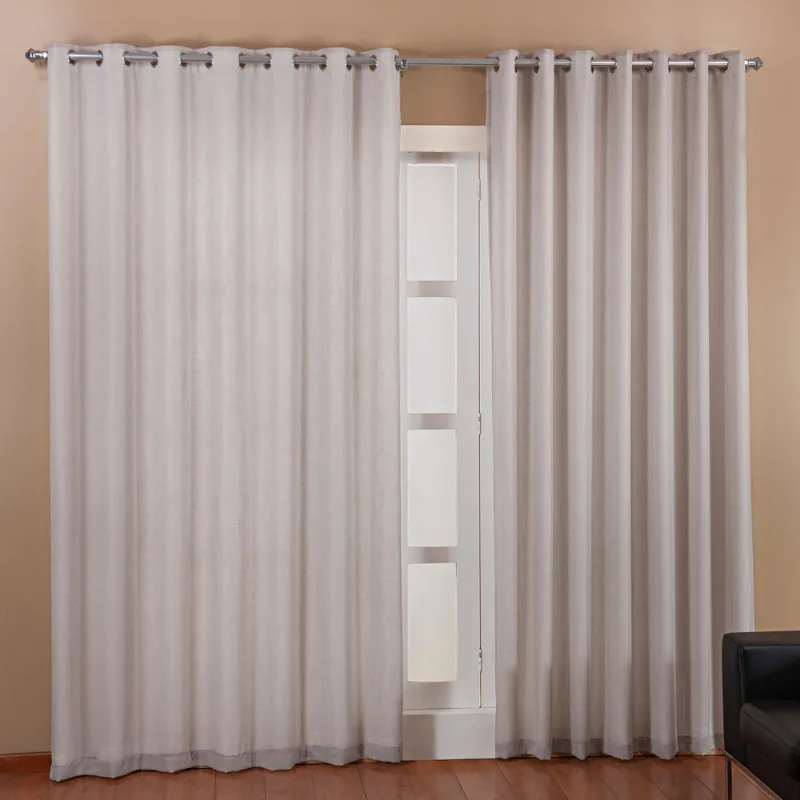 Cortina Linho Duplex 4,00 X 2,50 Prata
