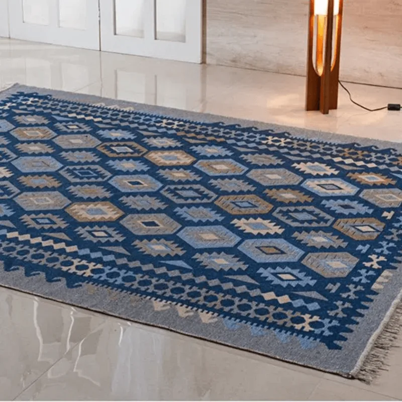 TAPETE KILIM ANTEP 0,60 X 0,90 DES. 003/AZUL