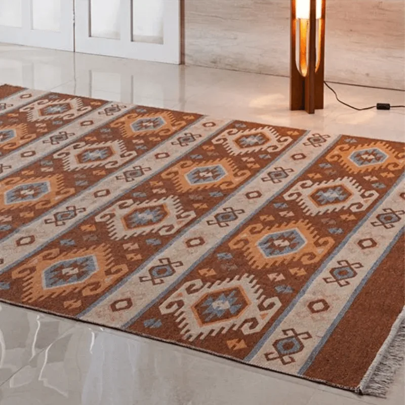 TAPETE KILIM ANTEP 0,60 X 0,90 DES. 005/LARANJA