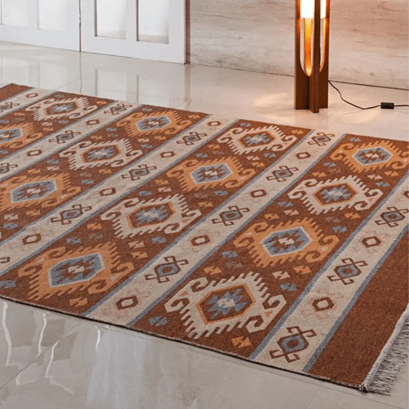 TAPETE KILIM ANTEP 1,40 X 2,00 DES. 005/LARANJA