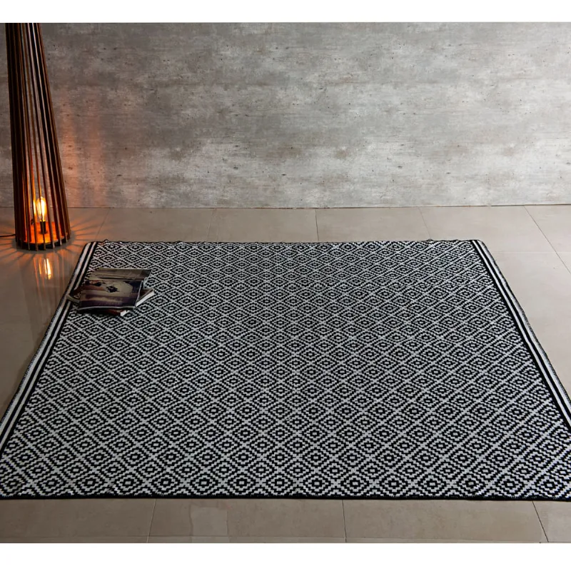 TAPETE KILIM ANATOLIA 0,60 X 0,90 DES 003/PRETO
