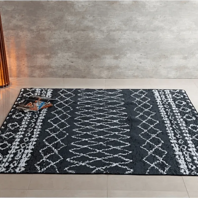 TAPETE KILIM ANATOLIA 0,60 X 1,80 DES 002/PRETO