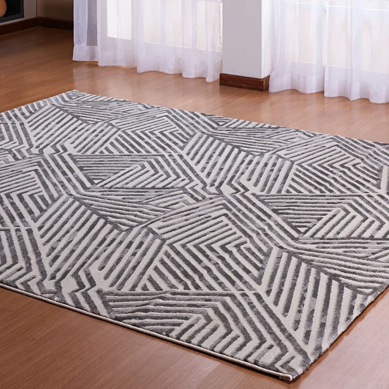 TAPETE RIMINI 1,50 X 2,00 DES 001/CINZA