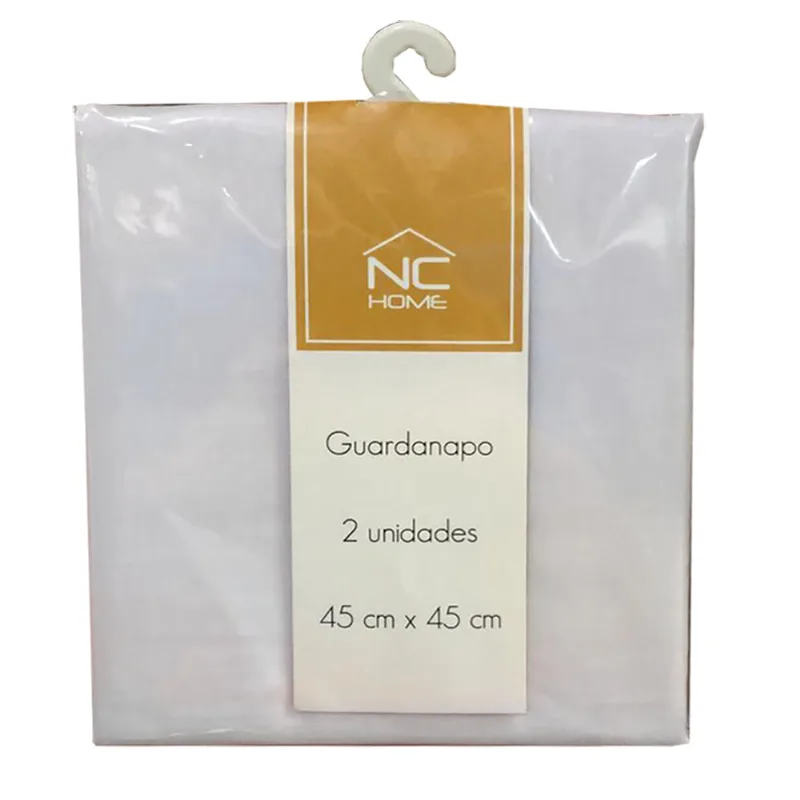 KIT 2PCS GUARDANAPO 200 FIOS 45X45 BRANCO/UNICO