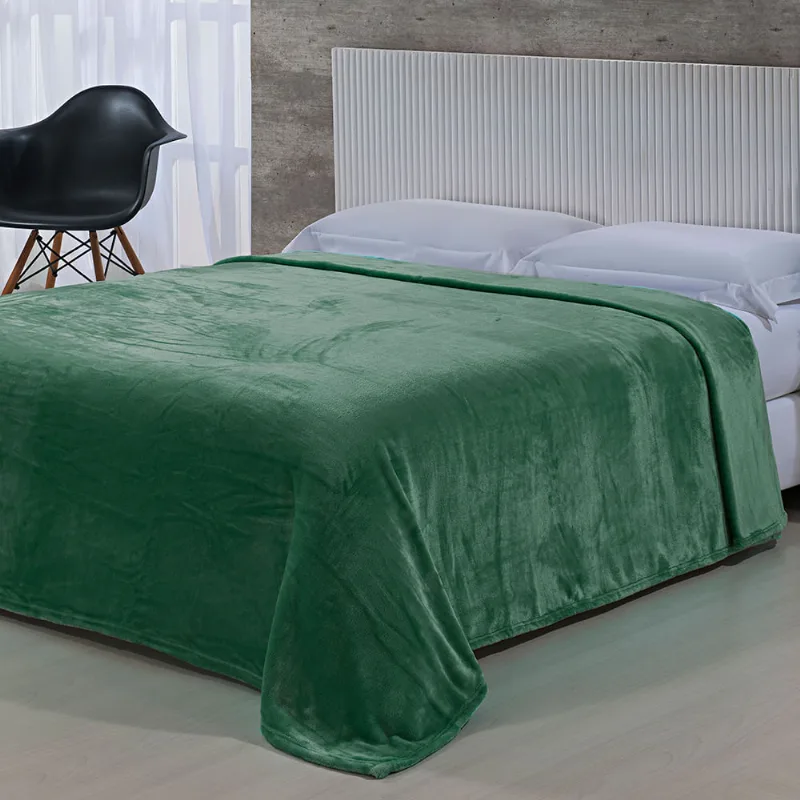 Cobertor Toque de Seda Nc 1,80x2,20 VERDE SELVA