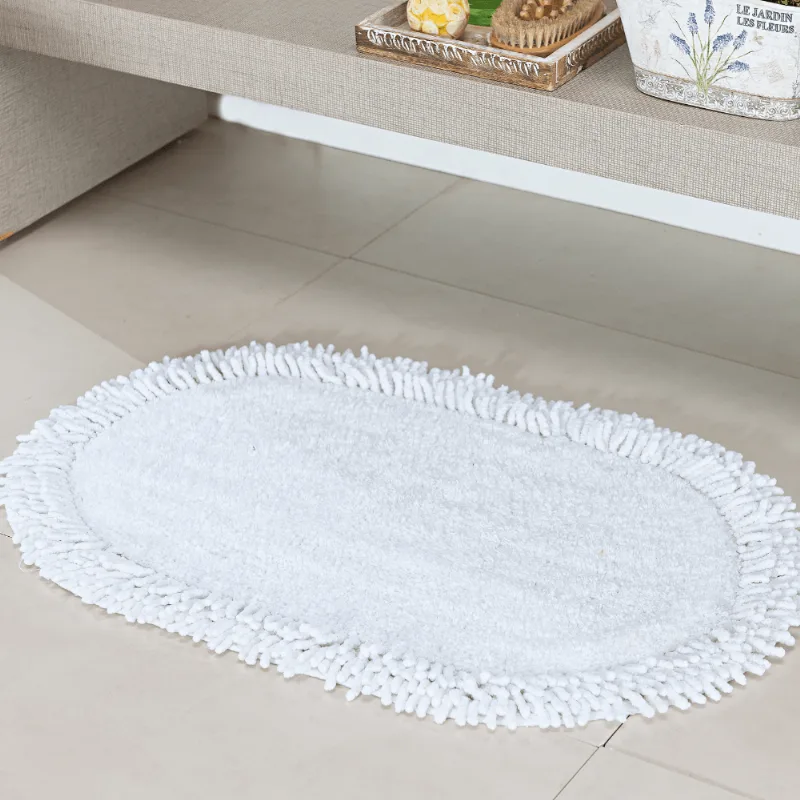 TAPETE SURIA 0,50X0,80 BRANCO/UNICO