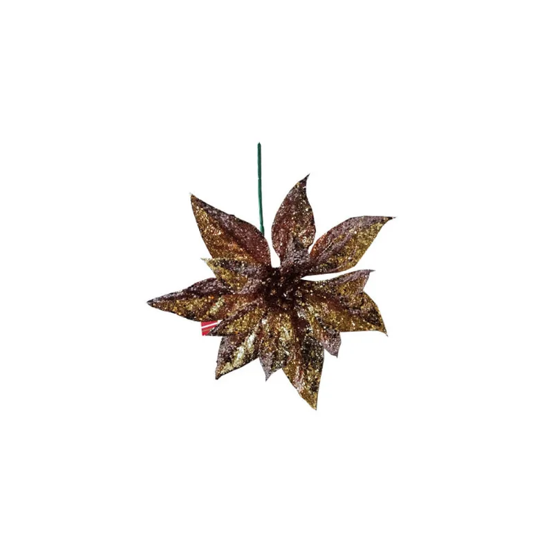 Enfeite Decorativo Bico Papagaio C/ Glitter 22,5cm - Niazitex CHAMPANHE/UNICO - Niazitex