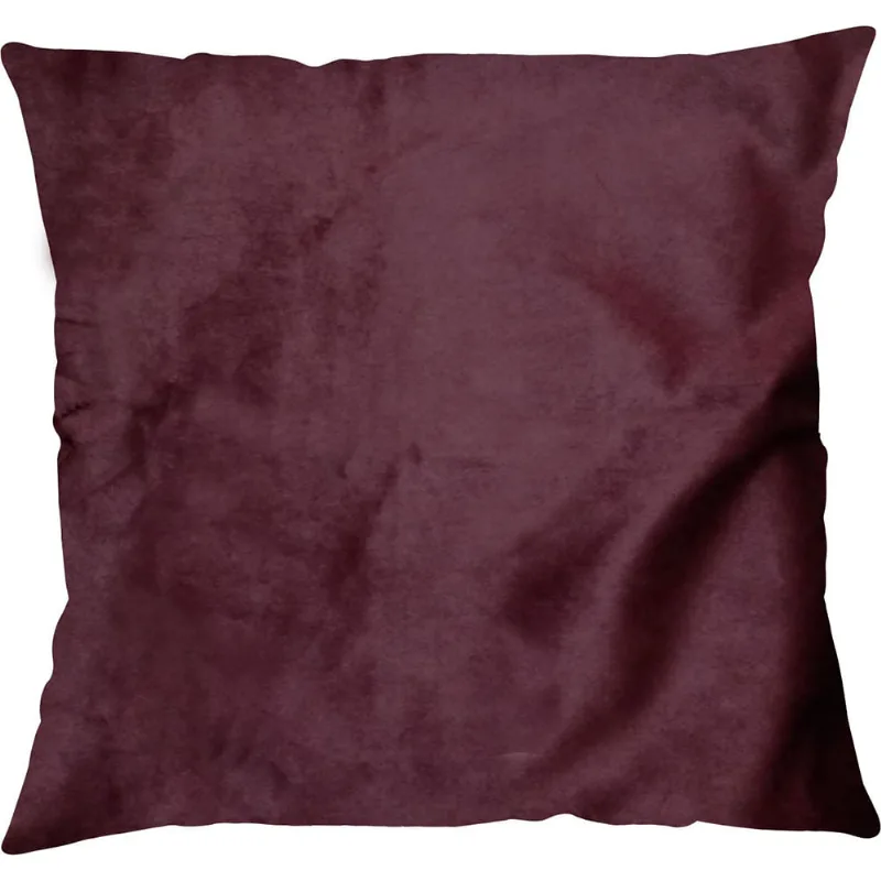 CAPA P/ ALMOFADA VELUDO SLIM 0,43 X 0,43CM MALBEC