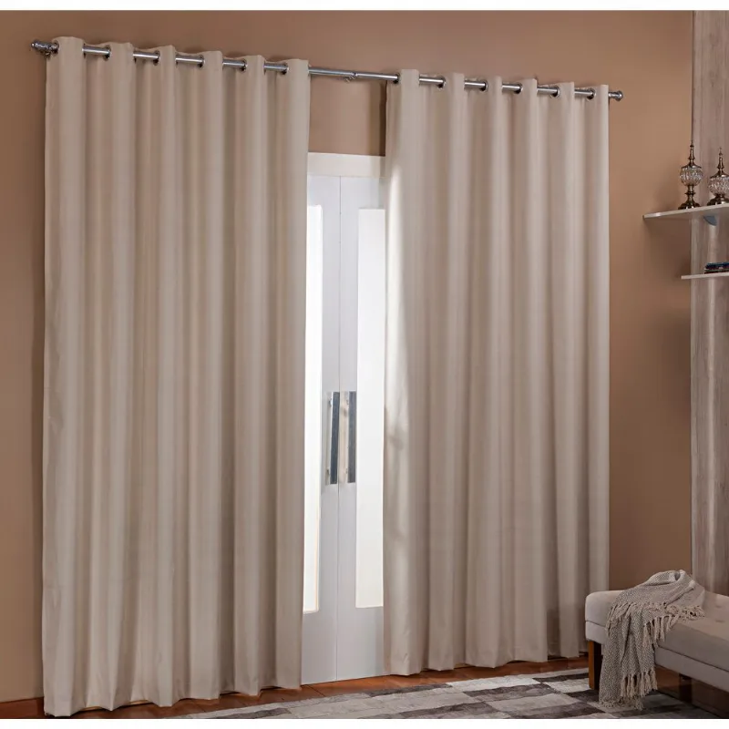 CORTINA 100% BLACKOUT LISO NC 5,60 X 2,60 PALHA/UNICO