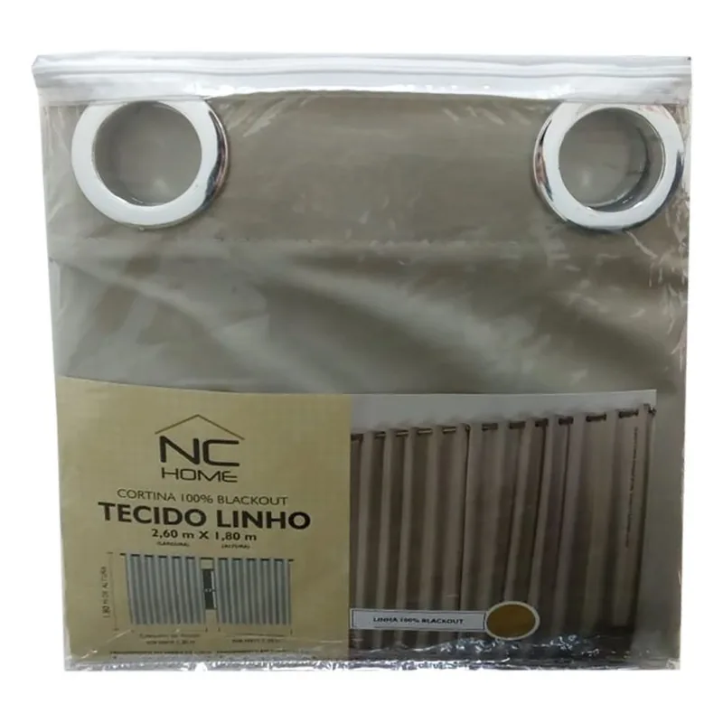 CORTINA 100% BLACKOUT LINHO NC 2,60 X 1,80 NATURAL