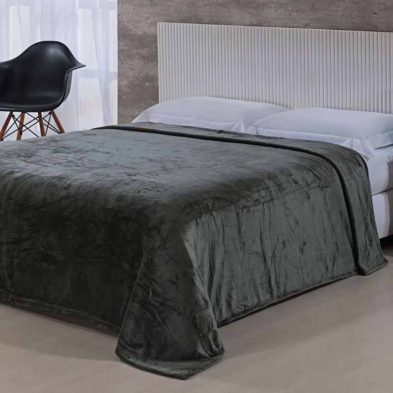 Cobertor Toque de Seda Nc 2,40 X 2,60 Chumbo