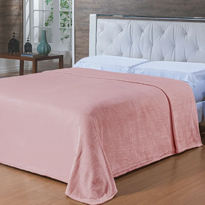 Cobertor Toque de Seda Nc 2,40 X 2,60 Rose