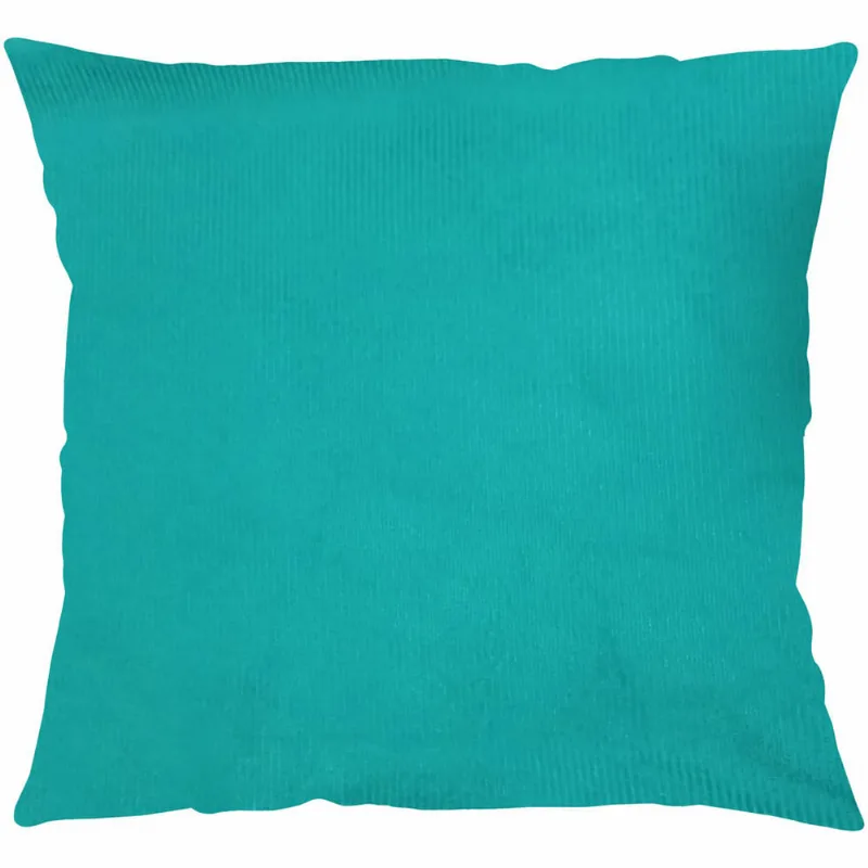 CAPA P/ ALMOFADA VELLUS LISO 43CM X 43CM TURQUESA