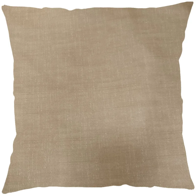 CAPA P/ ALMOFADA LINHO RUSTICO 43CM X 43CM BEGE/UNICO