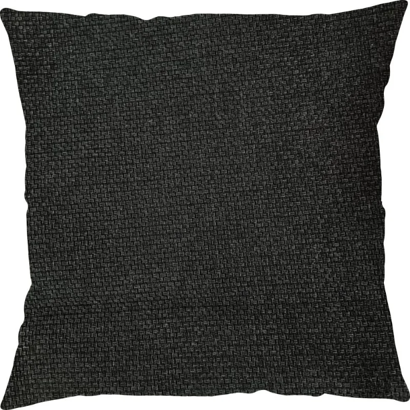 CAPA P/ ALMOFADA LINHO RUSTICO 43CM X 43CM PRETO/UNICO