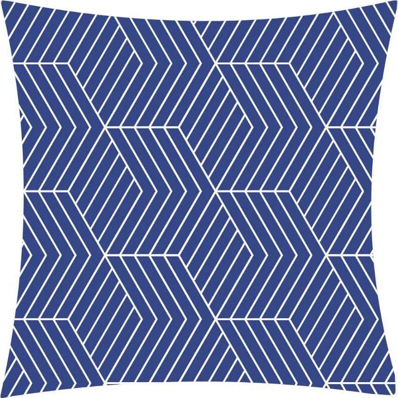 CAPA P/ ALMOFADA VELUDO DIGITAL GEOMETRICO 43X43 DES 007/UNICO