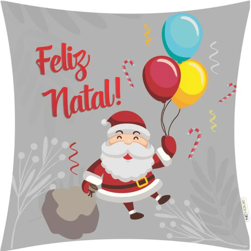 Capa P/almofada Veludo Digital Natalino 43x43 DES 009/UNICO
