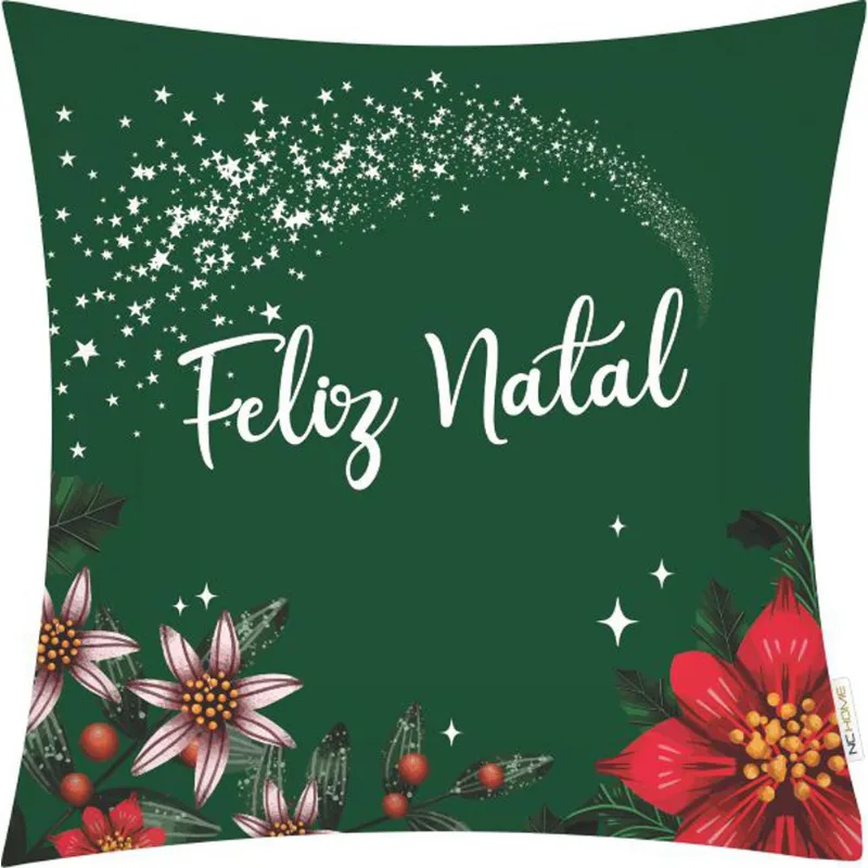 Capa P/almofada Veludo Digital Natalino 43x43 DES.011/UNICO