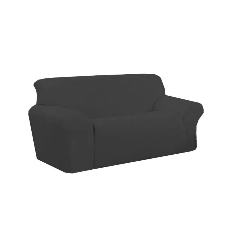 CAPA P/ SOFA MALHA 2 LUGARES PRETO