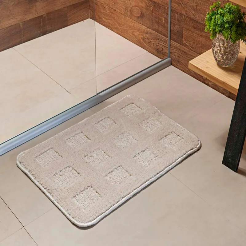 TAPETE BANHEIRO TULUM 0,60 X 0,90 MARFIM/UNICO