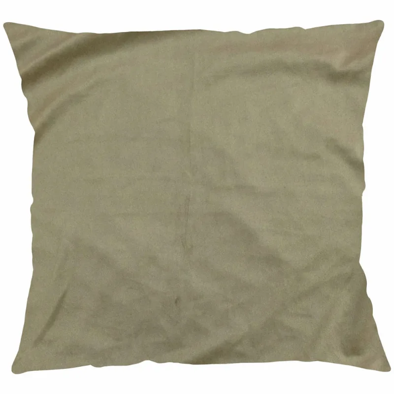 Capa P/ Almofada Veludo Paris 43cm X 43cm BEGE ESCURO/UNICO