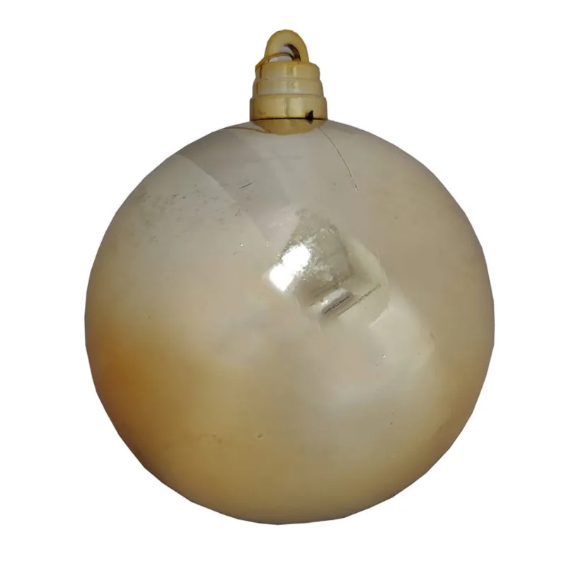 Bola Natalina Porto Liso15cm X1pc Ouro/unico