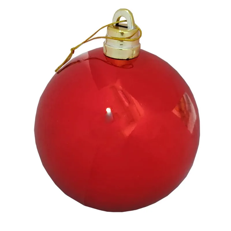Bola Natalina Porto Liso15cm X1pc Vermelho/unico