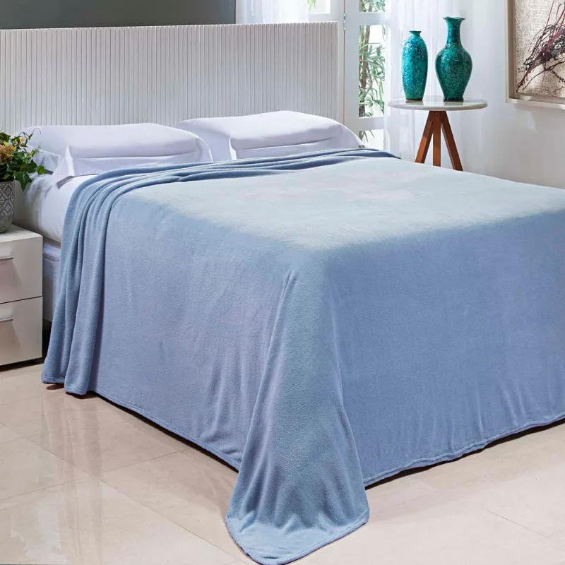 Cobertor Essence Nc 1,80 X 2,20 AZUL BEBE/UNICO
