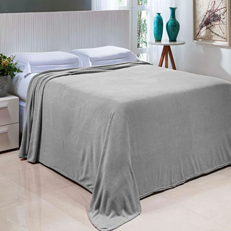 Cobertor Essence Nc 1,80 X 2,20 CINZA/UNICO