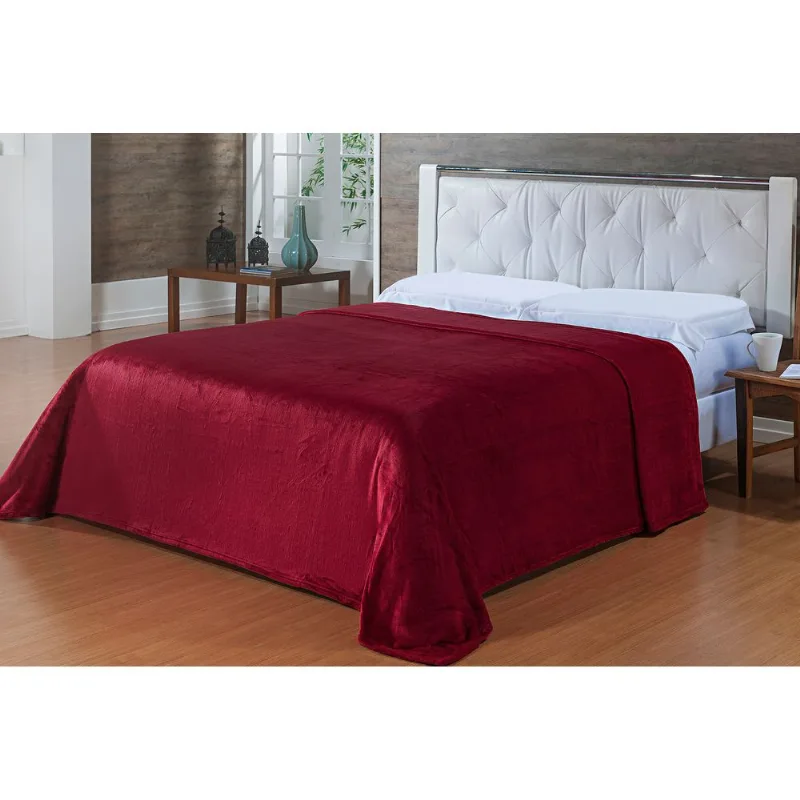Cobertor Toque de Seda Nc 1,80x2,20 VINHO