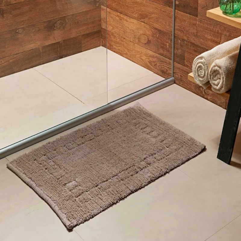 TAPETE BANHEIRO ESSENSE LISO 0,50X0,80 BEGE/UNICO