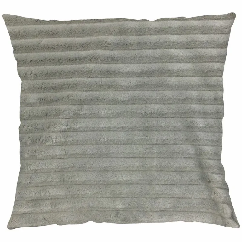 CAPA P/ ALMOFADA FLANNEL CORDUROY 43CMX43CM PRATA/UNICO