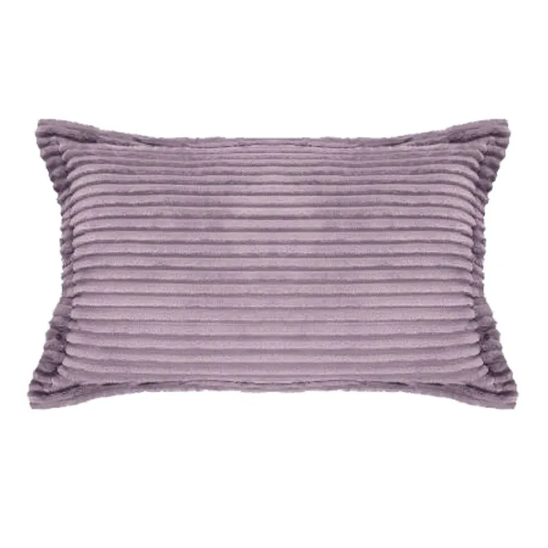 Porta Travesseiro C/ Abas Flannel Corduroy Avulso MAUVE